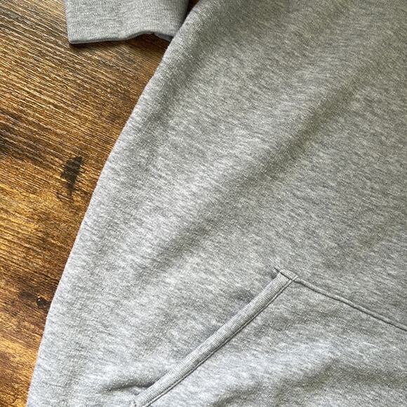 PINK Animal Print Graphic Gray Partial Zip Up Sweater - Picture 6 of 12